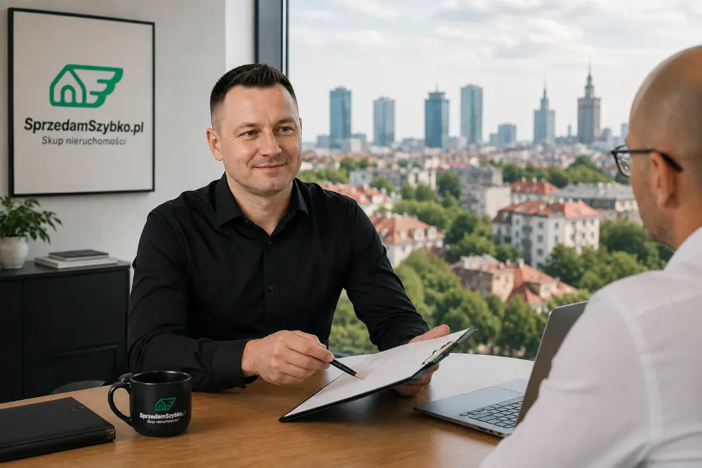 Rozmowa dotycząca sprzedaży nieruchomości